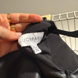 Lucy Paris Sleek Black Blouse